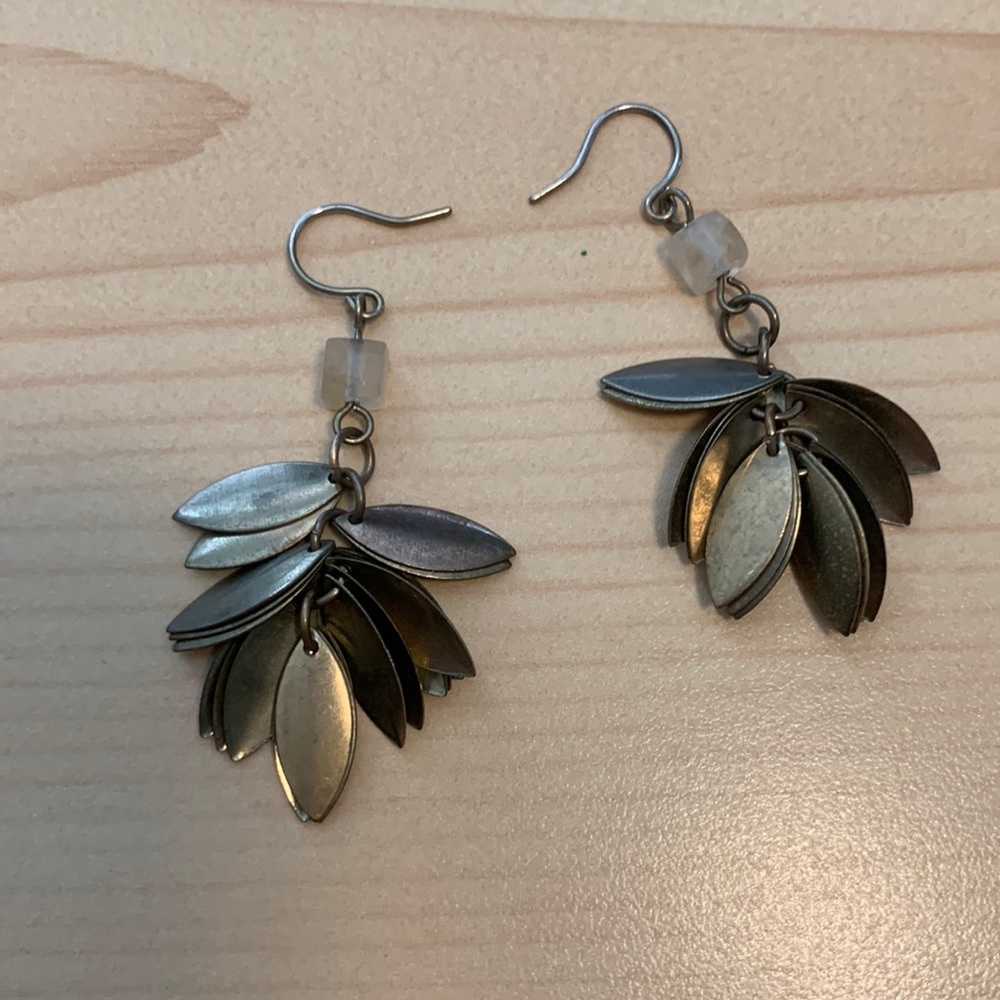 Target gold leaf earrings